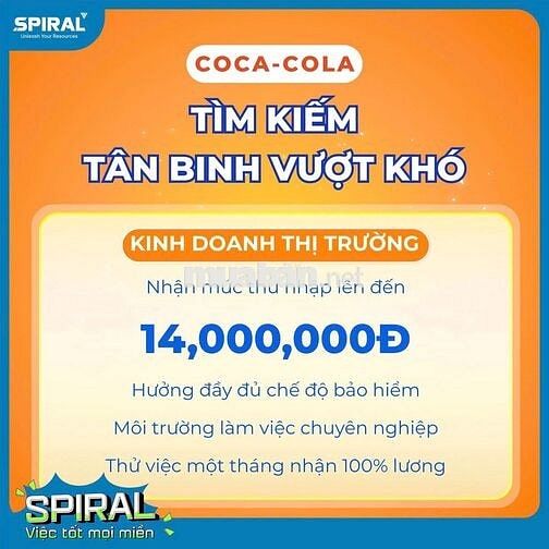 NHÂN VIÊN KINH DOANH THỊ TRƯỜNG (COCA-COLA)