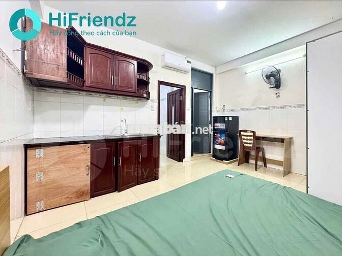 Studio giến trời - 30m ra coop mart Nhiêu Lộc - máy giặt riêng 