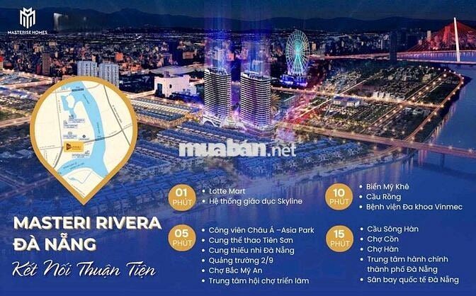 Sẵn 3PN ngoại giao trực tiếp CĐT dự án Masteri Rivera Đà Nẵng giá rẻ