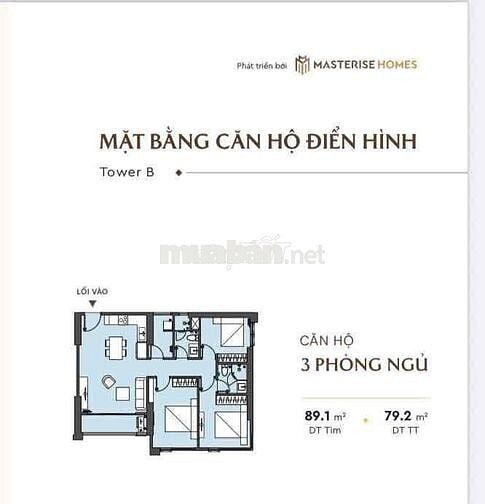 Sẵn 3PN ngoại giao trực tiếp CĐT dự án Masteri Rivera Đà Nẵng giá rẻ
