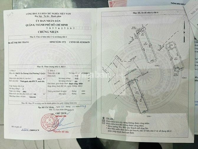 Bán nhà hẻm xe tải quay đầu Áu Dương Lân Q8, 3,5x15,5m 3 lầu, 7,68 tỷ
