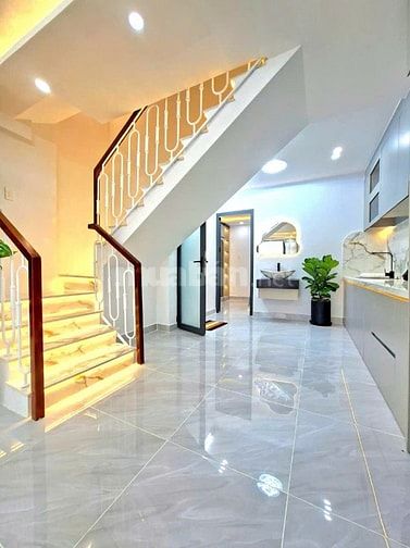 Bán Nhà Trệt Lầu Mới Đẹp 3 P.Ngủ _ Sổ Hồng Riêng _ Hẻm 1716 HTP