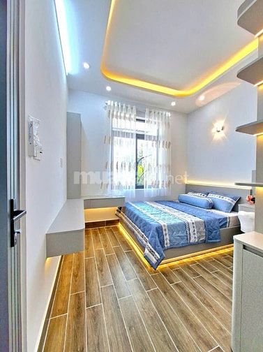 Bán Nhà Trệt Lầu Mới Đẹp 3 P.Ngủ _ Sổ Hồng Riêng _ Hẻm 1716 HTP