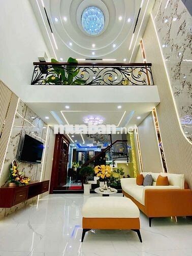 Cho thuê nguyên căn Mới Đẹp, 5pn6wc,có nội thất, Phạm Văn Chiêu P13 GV