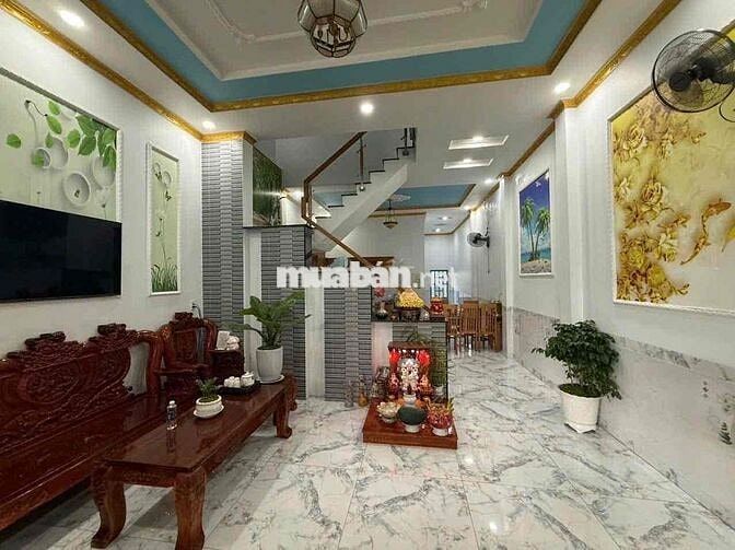 Hạ giá 100 triệu nhà 1 trệt 1 lầu SHR, 5x23(115m2) full thổ cư. Giá 1t