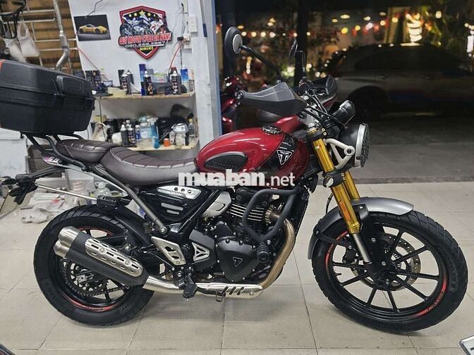 Triumph 400x Scrambler Đỏ 4000km Siêu lướt
