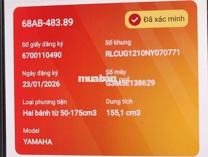 Yamaha Exciter 155 2022 Xám 2200 km