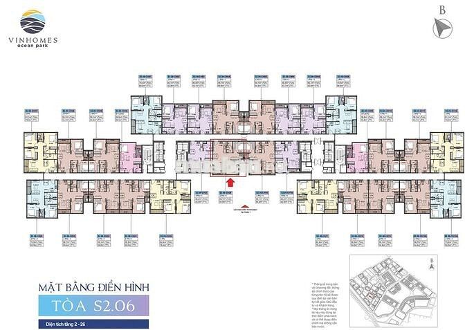 BÁN CĂN HỘ CHÍNH CHỦ 2N1VS TÒA S206 KĐT VINHOMES OCEAN PARK 1