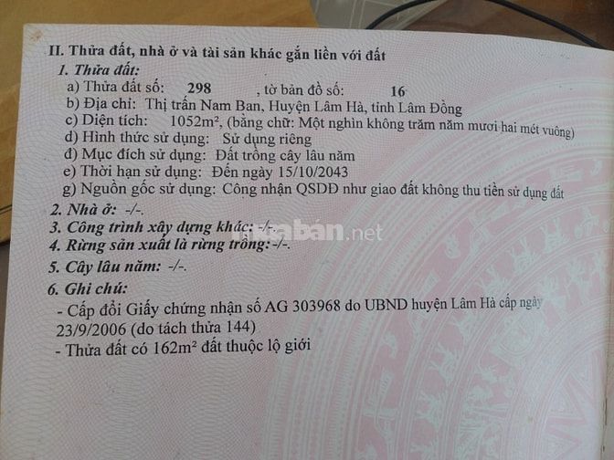 Biệt thự nghỉ dưỡng KP Thành Công, TDP Chi Lăng, TT Nam Ban, H.Lâ