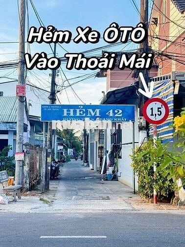 Nhà Trệt Mới Hoàn Thiện Hẻm ÔTÔ 42 Trần Quang Khải Phường 2 Sóc Trăng