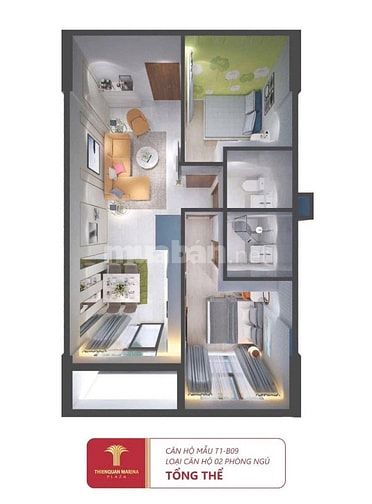 BÁN CĂN HỘ 52m2 -1 tỷ658 CÁCH  SÂN BAY CẦN THƠ 1KM