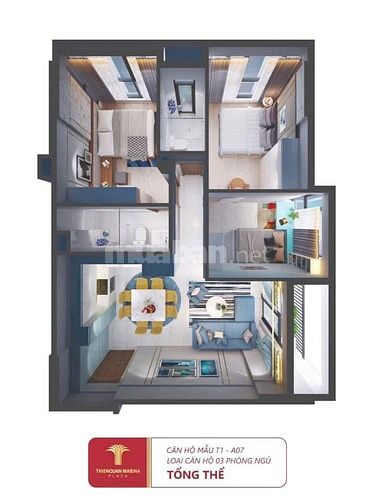 BÁN CĂN HỘ 52m2 -1 tỷ658 CÁCH  SÂN BAY CẦN THƠ 1KM