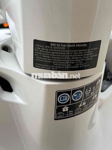 Honda SH Mode 2019 Trắng 10231 km