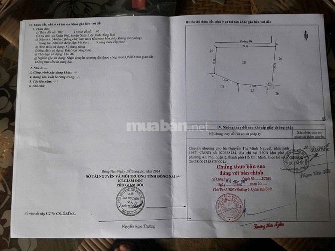 Miếng đất mặt tiền QL1 tiềm năng phát triển