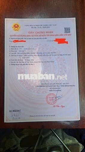 ĐẤT ĐẸP ĐƯỜNG NHỰA - GẦN CHỢ - GIÁ TỐT BÙ ĐỐP