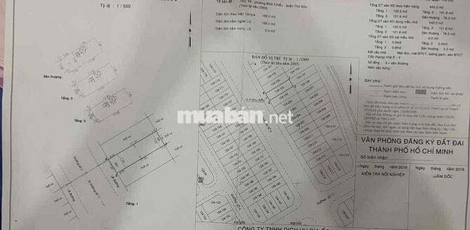 Bán nhà 3 tầng mặt tiền đường số 6-KDC thủ đức House-shr hoàn công
