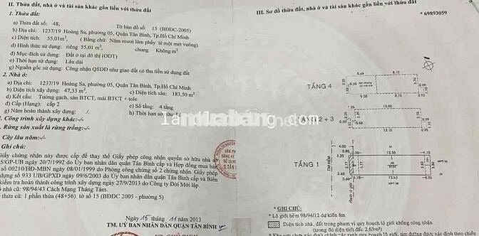 Bán nhà HXH 1237 Hoàng Sa, P5, Tân Bình (3.77 x 14). Giá 4Tỷ450 còn TL