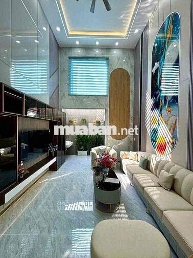 6,5 tỷ BÁN NHÀ PHỐ CAO CẤP , NHÀ 3 LẦU 4PN , HXH DT :4*14 FUN NỘI THẤT