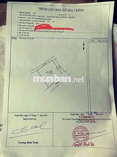 Đất gần chợ bình châu và cảng cá  ấp bến lội 3 mặt tiền hẻm