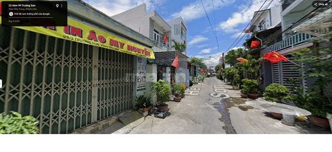 Bán đất tặng nhà cấp 4-Phường Nam nha trang cách biển 2p đường ôtô 7m 
