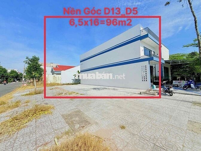 BÁN NỀN GÓC 3MẶT TIỀN VIP ĐƯỜNG D13-D5 , KDC HỒNG LOAN
