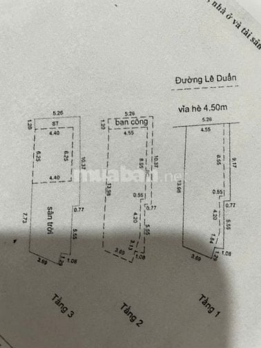 Bán nhà Mặt Tiền Lê Duẩn Đà Nẵng
