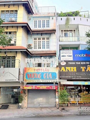 BÁN NHÀ MẶT TIỀN RẠCH BÙNG BINH QUẬN 3 DT 4 x 8 30m2 5 TẦNG GIÁ 11.7TỶ