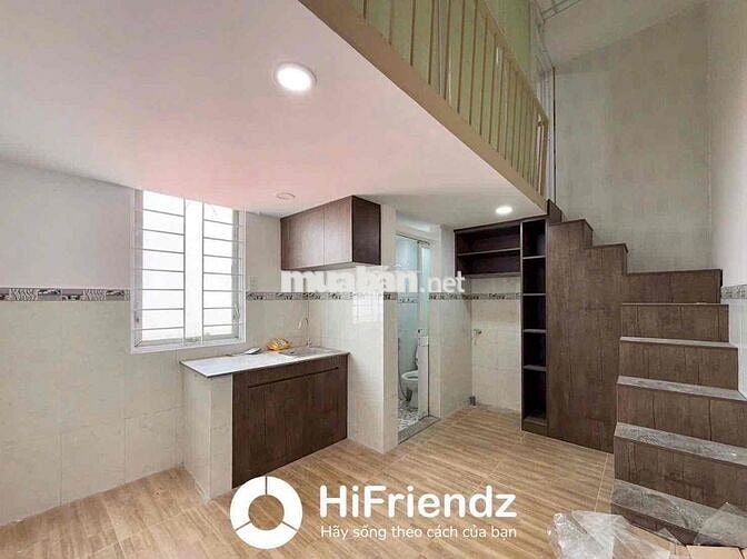 CHO THUÊ CĂN HỘ GÁC CAO ĐỨNG ĐƯỢC, FULL NỘI THẤT NGAY CẦU CHỮ Y