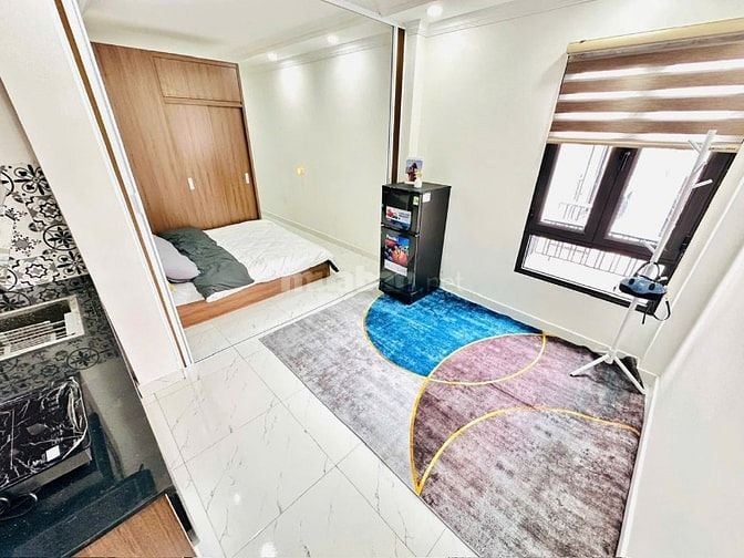 Tòa nhà ccmn xây mới phố Đại La, Dt 45m2, 5t, mt 4.8m, kinh doanh đỉnh