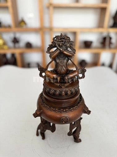 LƯ XÔNG HỘ PHÁP ĐỒNG TÍM KURUKULLEY XUẤT XỨ NEPAL CAO 45Cm 