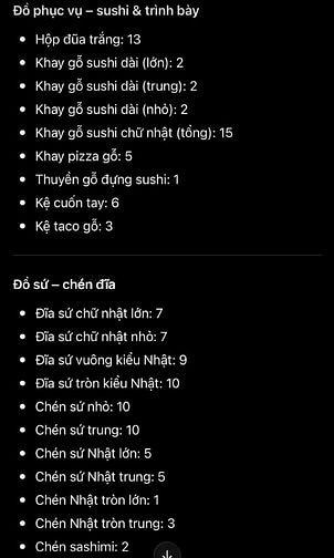 Xuất cảnh nhượng Quán sushi Nhật Bản 34 Nguyễn Công Trứ Trung Mỹ Tây