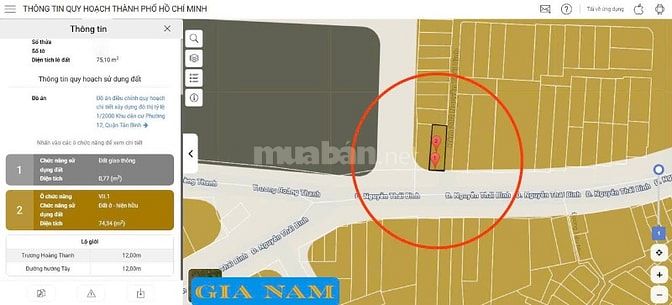 BÁN NHÀ GÓC 2 MẶT TIỀN : 214 NGUYỄN THÁI BÌNH - P. 12 - Q. TÂN BÌNH