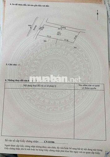 Bán lô góc 282m2 - trong đó 200m2 thổ cư -82 đất vườn