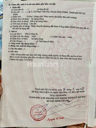 chính chủ bán nhà giá rẻ chỉ 1ty980 Trần Văn Giàu  Bình Chánh