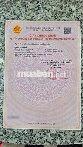 Đất mặt tiền An Phú 36,gần Vincom 550 Dĩ An