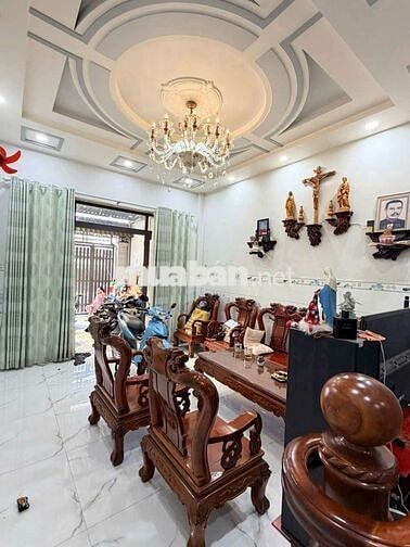 Nhà 3 tấm mặt tiền Trần Thị Hè-Hiệp Thành-Q12.Dt 4,1x27~112m2~7,5ty