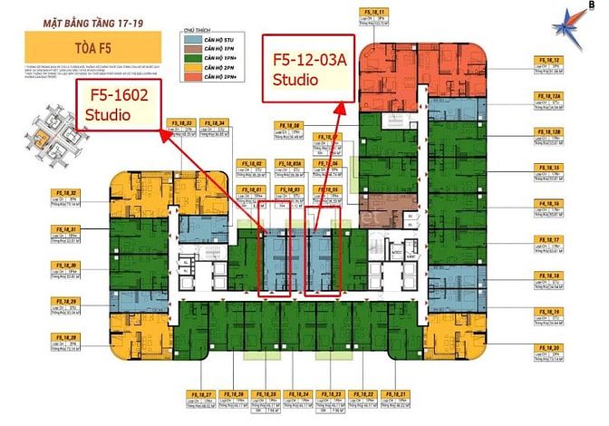 Độc quyền căn STU tầng 16, căn 02, tòa F5 Sun FourS, View sông trực di
