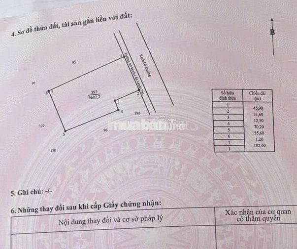 Lỗ chứng khoán bán gấp đất 1 sẹc vành đai 4 5X30m thổ 550tr và 5600m2