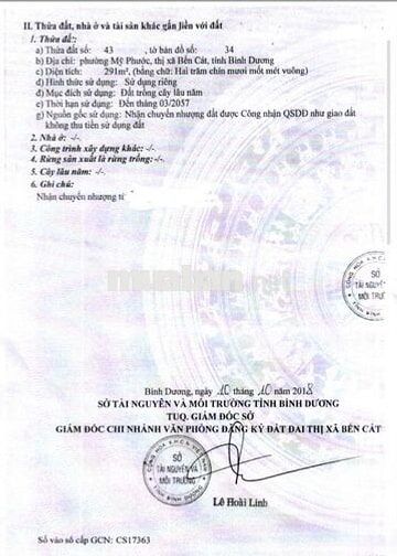 Cần tiền bán gấp nhà đất ngay trung tâm tp Bến Cát,Bình Dương