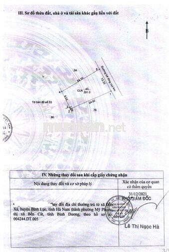 Cần tiền bán gấp nhà đất ngay trung tâm tp Bến Cát,Bình Dương