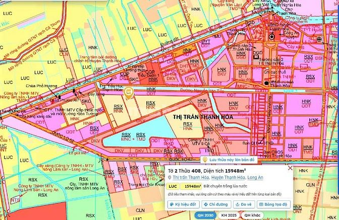 Bán đất thổ 2 mặt tiền đẹp thị trấn Thạnh Hóa - Long An
