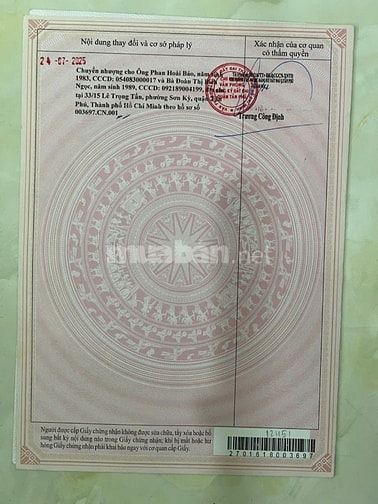 Bán nhà chính chủ gần Aeon Tân Phú, số 1B Sơn Kỳ