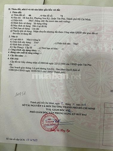 Bán nhà chính chủ gần Aeon Tân Phú, số 1B Sơn Kỳ