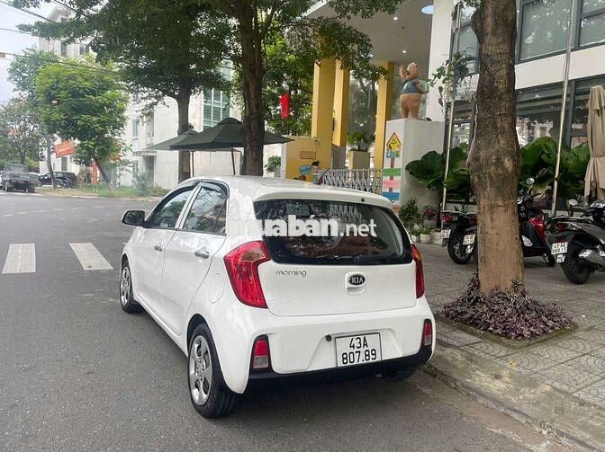 Kia Morning Trắng Số sàn, đời 2015 xe đẹp lợi xăng