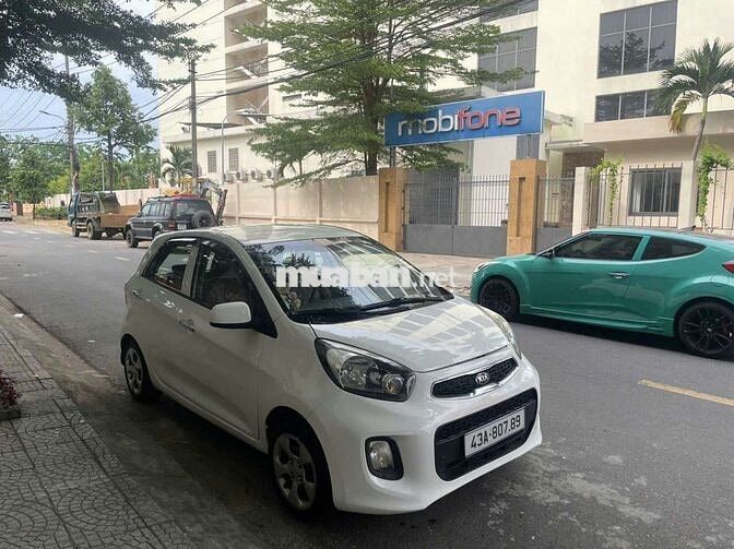 Kia Morning Trắng Số sàn, đời 2015 xe đẹp lợi xăng