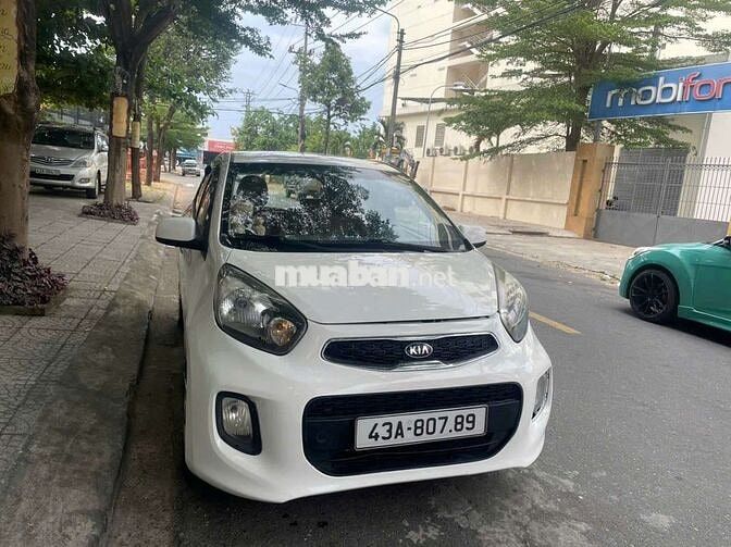 Kia Morning Trắng Số sàn, đời 2015 xe đẹp lợi xăng