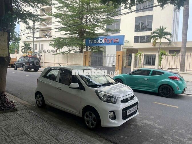 Kia Morning Trắng Số sàn, đời 2015 xe đẹp lợi xăng