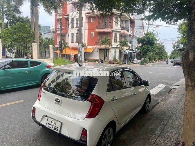 Kia Morning Trắng Số sàn, đời 2015 xe đẹp lợi xăng
