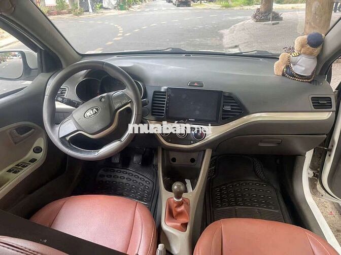 Kia Morning Trắng Số sàn, đời 2015 xe đẹp lợi xăng