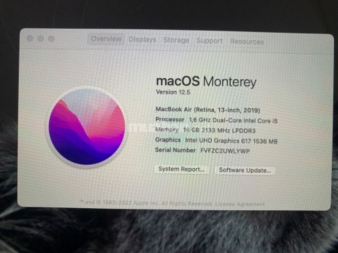 Macbook Retina Air 2019 GRAY ( Mac24h)